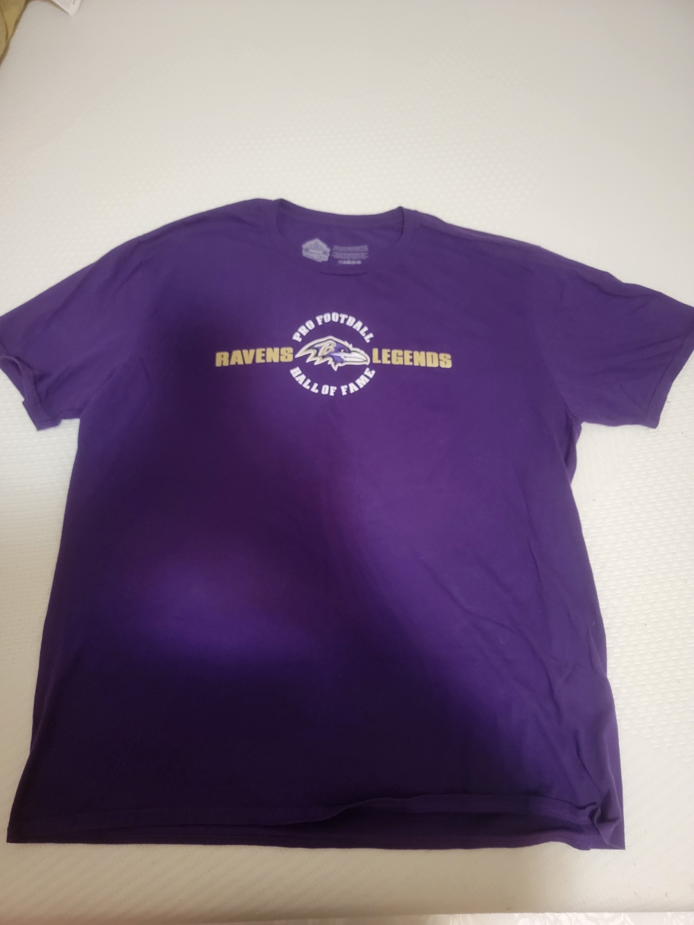 Baltimore Ravens HOF Ray Lewis Johnathan Ogden XL Men's Purple Graphic T-shirt